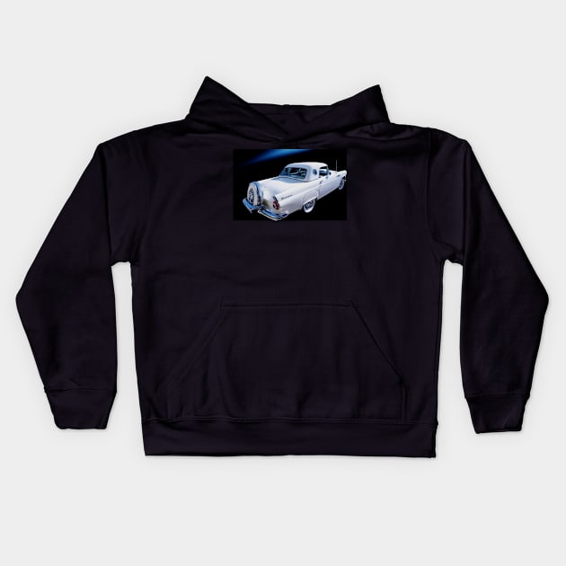 1956 Ford Thunderbird Continental Kids Hoodie by Burtney